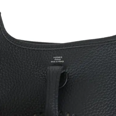 HERMÈS Hermes Evelyne TPM Black Clemence Palladium Hardware | Thumbnail 7 HERMÈS Hermes Evelyne TPM Black Clemence Palladium Hardware | Thumbnail 7