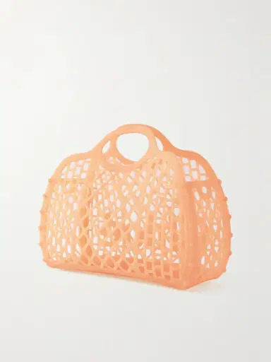 Chloé Cage Leather-trimmed Studded Rubber Shoulder Bag | Thumbnail 3 Chloé Cage Leather-trimmed Studded Rubber Shoulder Bag | Thumbnail 3