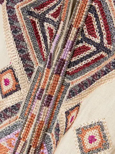 Isabel Marant Zayana Fringed Embellished Embroidered Silk-gauze Mini Dress | Thumbnail 4 Isabel Marant Zayana Fringed Embellished Embroidered Silk-gauze Mini Dress | Thumbnail 4