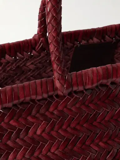 Dragon Diffusion Bamboo Triple Jump Big Woven Leather Tote | Thumbnail 4 Dragon Diffusion Bamboo Triple Jump Big Woven Leather Tote | Thumbnail 4