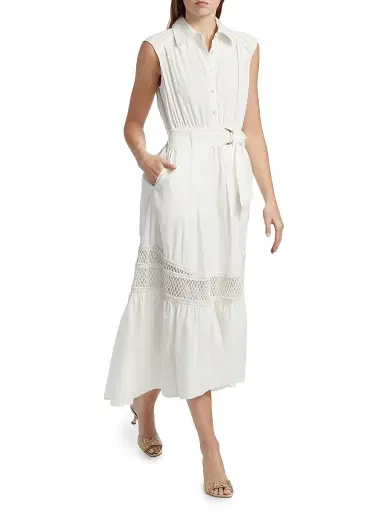 Ramy Brook Women's Celina Midi-Shirtdress - White | Thumbnail 2 Ramy Brook Women's Celina Midi-Shirtdress - White | Thumbnail 2
