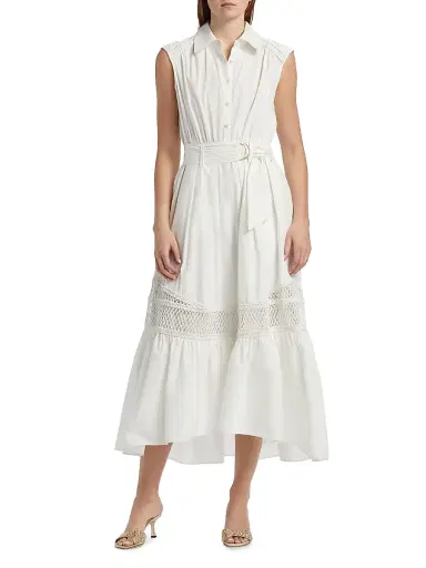 Ramy Brook Women's Celina Midi-Shirtdress - White | Thumbnail 3 Ramy Brook Women's Celina Midi-Shirtdress - White | Thumbnail 3