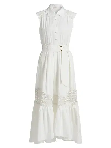 Ramy Brook Women's Celina Midi-Shirtdress - White | Thumbnail 1 Ramy Brook Women's Celina Midi-Shirtdress - White | Thumbnail 1