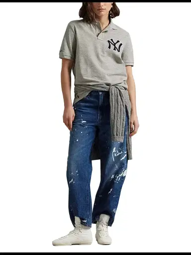 Polo Ralph Lauren Men's Yankees Cotton Polo Shirt | Thumbnail 2 Polo Ralph Lauren Men's Yankees Cotton Polo Shirt | Thumbnail 2