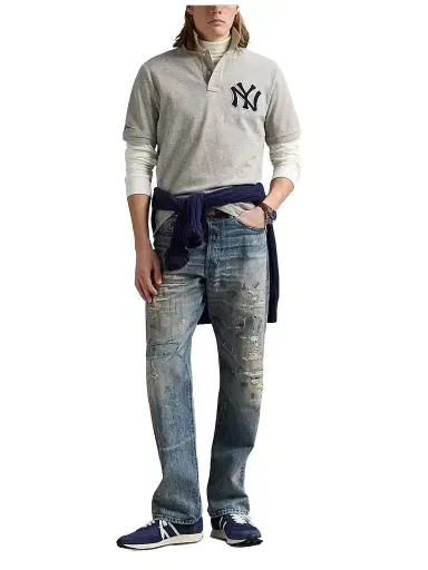 Polo Ralph Lauren Men's Yankees Cotton Polo Shirt | Thumbnail 1 Polo Ralph Lauren Men's Yankees Cotton Polo Shirt | Thumbnail 1