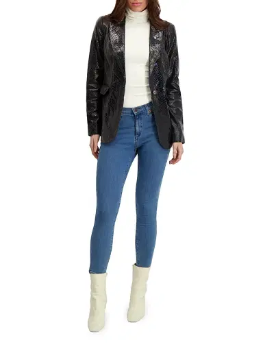 Gorski Women's Metis Suede Single Breasted Blazer - Anthracite | Thumbnail 5 Gorski Women's Metis Suede Single Breasted Blazer - Anthracite | Thumbnail 5
