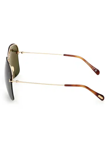 Tom Ford Men's Mackenzie 64MM Aviator Sunglasses - Shiny Gold Green | Thumbnail 3 Tom Ford Men's Mackenzie 64MM Aviator Sunglasses - Shiny Gold Green | Thumbnail 3