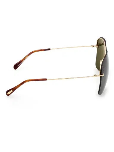 Tom Ford Men's Mackenzie 64MM Aviator Sunglasses - Shiny Gold Green | Thumbnail 7 Tom Ford Men's Mackenzie 64MM Aviator Sunglasses - Shiny Gold Green | Thumbnail 7