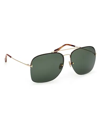 Tom Ford Men's Mackenzie 64MM Aviator Sunglasses - Shiny Gold Green | Thumbnail 8 Tom Ford Men's Mackenzie 64MM Aviator Sunglasses - Shiny Gold Green | Thumbnail 8