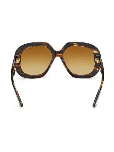 Tom Ford Women's Icon 56MM Geometric Sunglasses - Brown Striped Honey | Thumbnail 5 Tom Ford Women's Icon 56MM Geometric Sunglasses - Brown Striped Honey | Thumbnail 5
