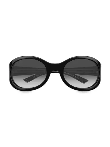 Gucci Women's 62MM Oval Sunglasses - Black | Thumbnail 2 Gucci Women's 62MM Oval Sunglasses - Black | Thumbnail 2