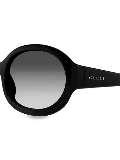 Gucci Women's 62MM Oval Sunglasses - Black | Thumbnail 3 Gucci Women's 62MM Oval Sunglasses - Black | Thumbnail 3