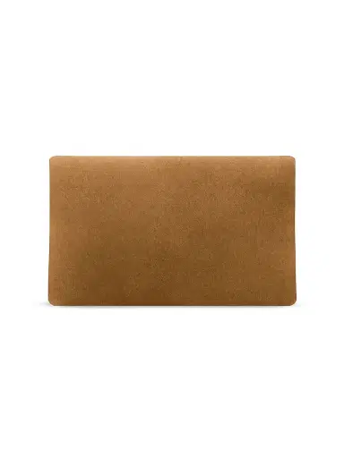 Saint Laurent Women's Cassandre Large Envelope Pouch in Suede - Caramel Cognac | Thumbnail 6 Saint Laurent Women's Cassandre Large Envelope Pouch in Suede - Caramel Cognac | Thumbnail 6