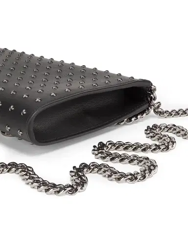 Stella McCartney Women's Falabella Stud Chain Wallet - Black | Thumbnail 6 Stella McCartney Women's Falabella Stud Chain Wallet - Black | Thumbnail 6