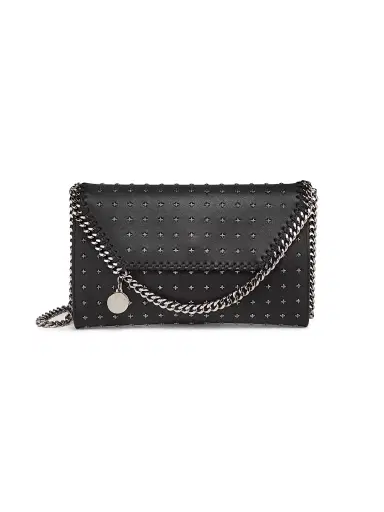 Stella McCartney Women's Falabella Stud Chain Wallet - Black | Thumbnail 1 Stella McCartney Women's Falabella Stud Chain Wallet - Black | Thumbnail 1