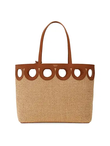 FERRAGAMO Women's Raffia & Leather Tote Bag - Naturale Resort | Thumbnail 1 FERRAGAMO Women's Raffia & Leather Tote Bag - Naturale Resort | Thumbnail 1