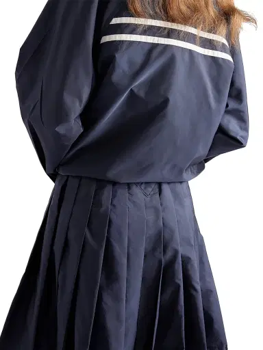 Prada Women's Light Re-Nylon Pleated Skirt - Blue | Thumbnail 4 Prada Women's Light Re-Nylon Pleated Skirt - Blue | Thumbnail 4