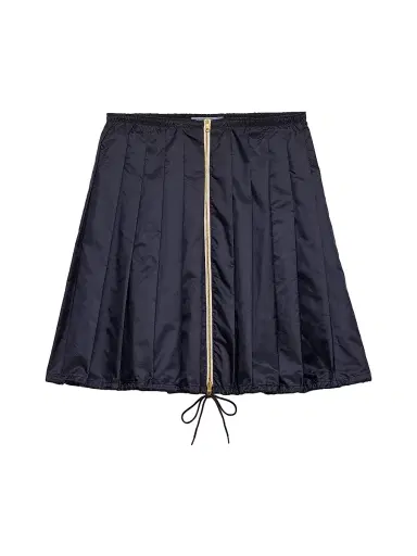 Prada Women's Light Re-Nylon Pleated Skirt - Blue | Thumbnail 1 Prada Women's Light Re-Nylon Pleated Skirt - Blue | Thumbnail 1