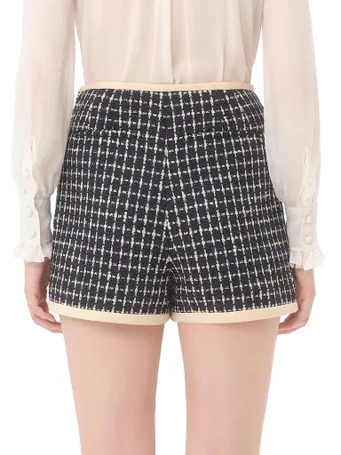 Valentino Garavani Women's Bouclé Shorts - Navy | Thumbnail 5 Valentino Garavani Women's Bouclé Shorts - Navy | Thumbnail 5