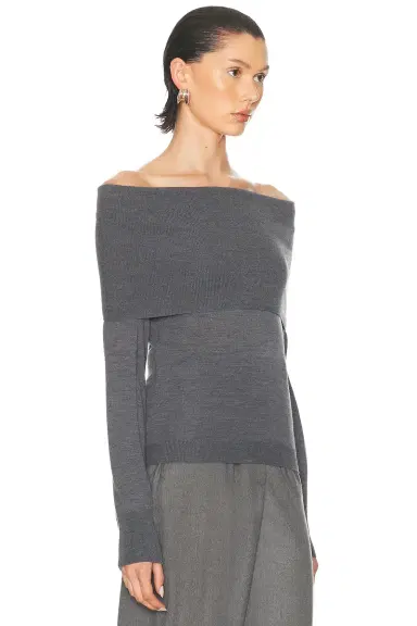 Stella McCartney Wool Off The Shoulder Jumper | Thumbnail 2 Stella McCartney Wool Off The Shoulder Jumper | Thumbnail 2