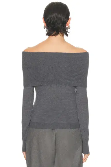 Stella McCartney Wool Off The Shoulder Jumper | Thumbnail 3 Stella McCartney Wool Off The Shoulder Jumper | Thumbnail 3