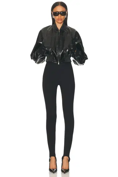 Stella McCartney Croco Bomber | Thumbnail 4 Stella McCartney Croco Bomber | Thumbnail 4