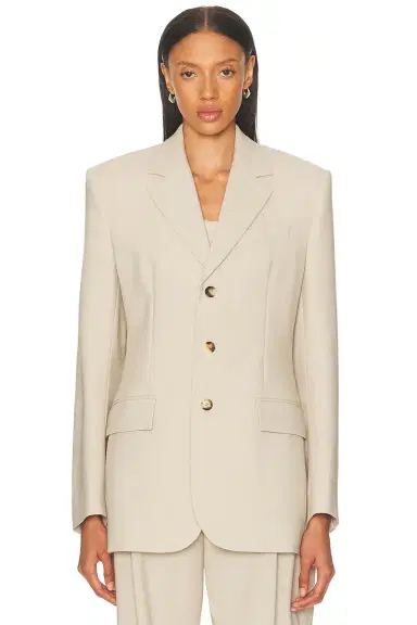 Wardrobe.NYC Light Longline Blazer | Thumbnail 1 Wardrobe.NYC Light Longline Blazer | Thumbnail 1