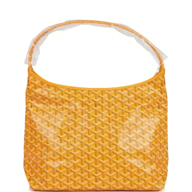 goyard Goyard Goyardine Yellow Boheme PM Hobo Bag Palladium Hardware | Thumbnail 1 goyard Goyard Goyardine Yellow Boheme PM Hobo Bag Palladium Hardware | Thumbnail 1