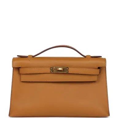 HERMÈS Hermes Kelly Pochette Sesame Swift Gold Hardware | Thumbnail 1 HERMÈS Hermes Kelly Pochette Sesame Swift Gold Hardware | Thumbnail 1