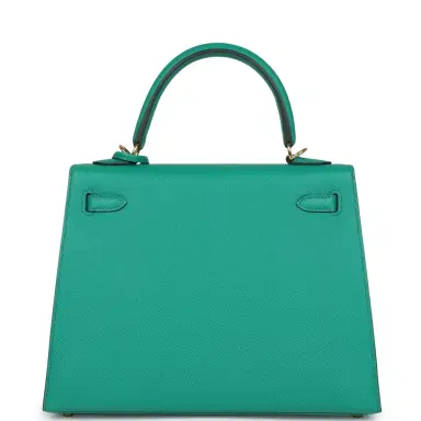 HERMÈS Hermes Kelly Sellier 25 Vert Jade Epsom Gold Hardware | Thumbnail 4 HERMÈS Hermes Kelly Sellier 25 Vert Jade Epsom Gold Hardware | Thumbnail 4