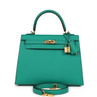 HERMÈS Hermes Kelly Sellier 25 Vert Jade Epsom Gold Hardware | Thumbnail 1 HERMÈS Hermes Kelly Sellier 25 Vert Jade Epsom Gold Hardware | Thumbnail 1