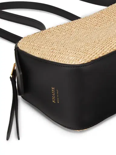 Khaite Women's Simona Woven Shoulder Bag - Black Natural | Thumbnail 5 Khaite Women's Simona Woven Shoulder Bag - Black Natural | Thumbnail 5
