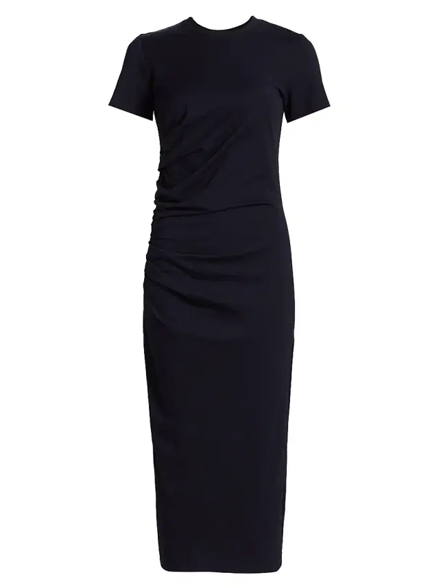 Women's The Twist Cotton Midi-Dress - Navy Women's The Twist Cotton Midi-Dress - Navy