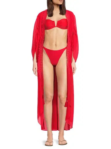 Ramy Brook Women's Elli Bikini Bottom - Flame | Thumbnail 2 Ramy Brook Women's Elli Bikini Bottom - Flame | Thumbnail 2
