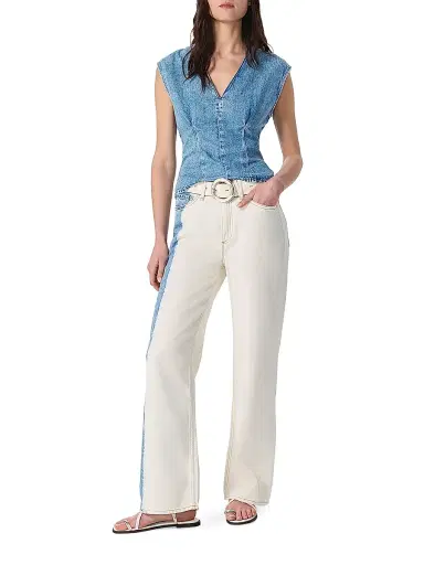 rag & bone Women's Featherweight Logan Mid-Rise Wide-Leg Jeans | Thumbnail 2 rag & bone Women's Featherweight Logan Mid-Rise Wide-Leg Jeans | Thumbnail 2