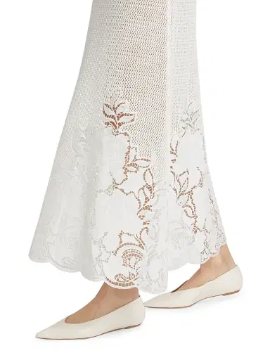 Erdem Women's Crochet Cotton Midi-Dress - | Thumbnail 6 Erdem Women's Crochet Cotton Midi-Dress - | Thumbnail 6