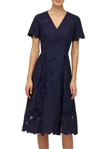 Kay Unger Women's Luna Short-Sleeve Midi-Dress | Thumbnail 2 Kay Unger Women's Luna Short-Sleeve Midi-Dress | Thumbnail 2