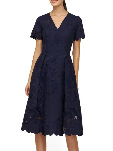 Kay Unger Women's Luna Short-Sleeve Midi-Dress | Thumbnail 3 Kay Unger Women's Luna Short-Sleeve Midi-Dress | Thumbnail 3
