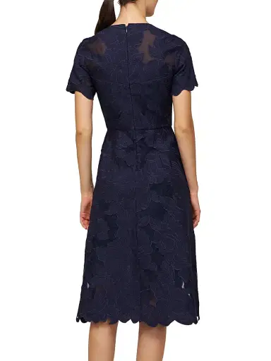 Kay Unger Women's Luna Short-Sleeve Midi-Dress | Thumbnail 5 Kay Unger Women's Luna Short-Sleeve Midi-Dress | Thumbnail 5