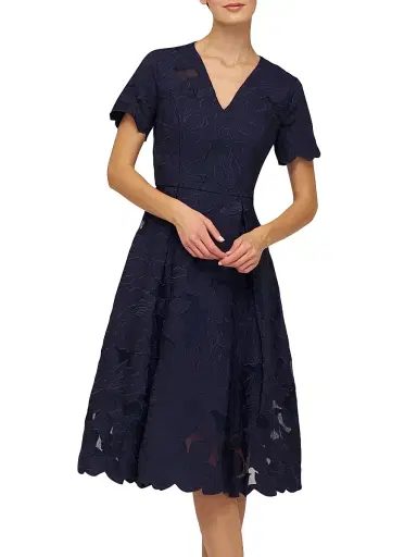 Kay Unger Women's Luna Short-Sleeve Midi-Dress | Thumbnail 6 Kay Unger Women's Luna Short-Sleeve Midi-Dress | Thumbnail 6