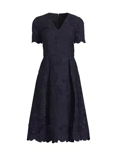 Kay Unger Women's Luna Short-Sleeve Midi-Dress | Thumbnail 1 Kay Unger Women's Luna Short-Sleeve Midi-Dress | Thumbnail 1