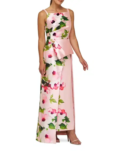 Kay Unger Women's Barbara Walk Thru Gown - Misty Rose | Thumbnail 3 Kay Unger Women's Barbara Walk Thru Gown - Misty Rose | Thumbnail 3
