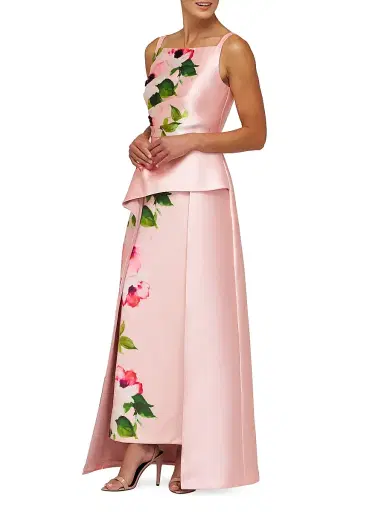 Kay Unger Women's Barbara Walk Thru Gown - Misty Rose | Thumbnail 4 Kay Unger Women's Barbara Walk Thru Gown - Misty Rose | Thumbnail 4