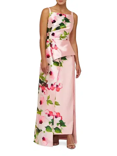 Kay Unger Women's Barbara Walk Thru Gown - Misty Rose | Thumbnail 1 Kay Unger Women's Barbara Walk Thru Gown - Misty Rose | Thumbnail 1
