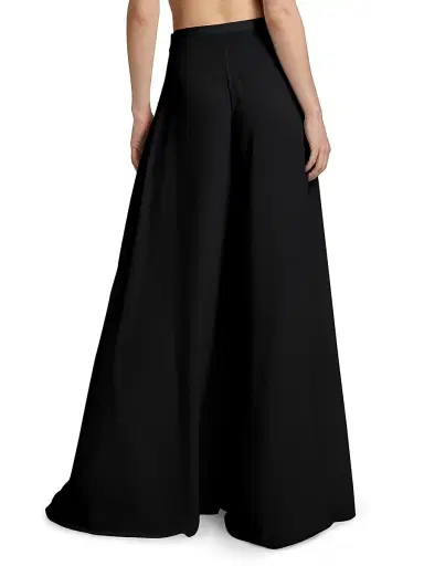 Lapointe Women's Georgette Wide-Leg Pants - Black - Size 8 | Thumbnail 5 Lapointe Women's Georgette Wide-Leg Pants - Black - Size 8 | Thumbnail 5