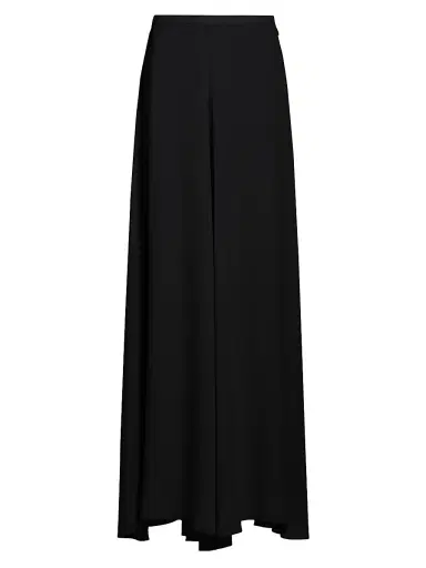 Lapointe Women's Georgette Wide-Leg Pants - Black - Size 8 | Thumbnail 1 Lapointe Women's Georgette Wide-Leg Pants - Black - Size 8 | Thumbnail 1