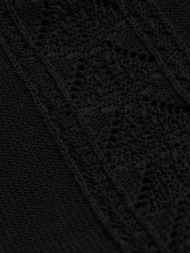 Loulou de Saison Women's Andel Knitted Shorts - Black | Thumbnail 7 Loulou de Saison Women's Andel Knitted Shorts - Black | Thumbnail 7