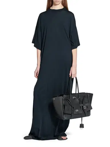Balenciaga Women's Cocoon Maxi Dress - Black Faded - Size Large | Thumbnail 2 Balenciaga Women's Cocoon Maxi Dress - Black Faded - Size Large | Thumbnail 2
