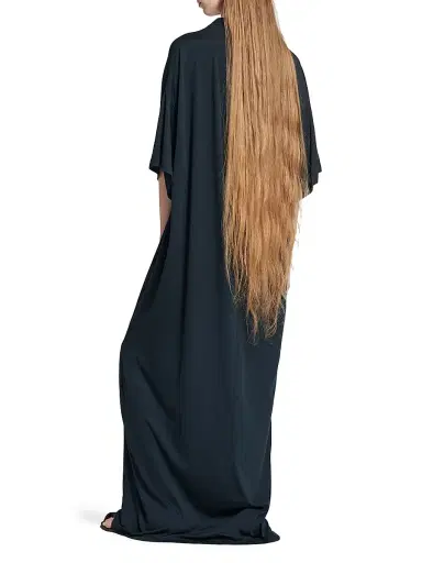 Balenciaga Women's Cocoon Maxi Dress - Black Faded - Size Large | Thumbnail 3 Balenciaga Women's Cocoon Maxi Dress - Black Faded - Size Large | Thumbnail 3