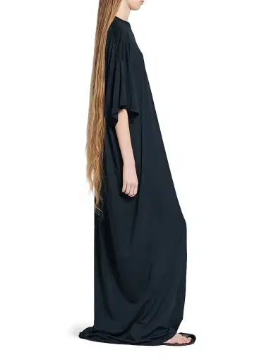 Balenciaga Women's Cocoon Maxi Dress - Black Faded - Size Large | Thumbnail 4 Balenciaga Women's Cocoon Maxi Dress - Black Faded - Size Large | Thumbnail 4